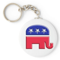 GOP Elephant Logo Key Chains