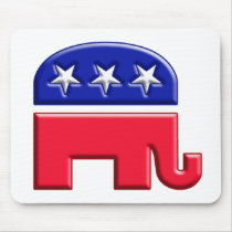 GOP Elephant Logo Mousepad