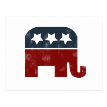 GOP elephant logo Post Cards