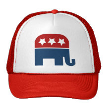 GOP elephant Logo republican design Mesh Hats
