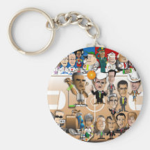 GOP vs. Obama Key Chain
