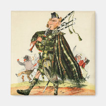 Gordon Highlanders - Piper Magnet