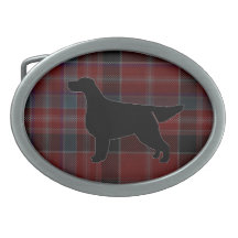 Gordon Setter Aberdeen District Tartan Belt Buckle