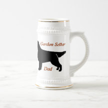 Gordon Setter Dad Ceramic Stein Coffee Mug