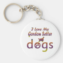 Gordon Setter designs Key Chain