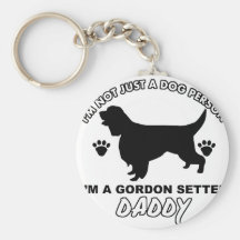 Gordon setter Dog Daddy Key Chains