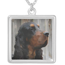 Gordon Setter Head Necklace