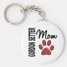 Gordon Setter Mom 2 Keychain