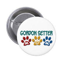 GORDON SETTER Mom Paw Print 1 Pin