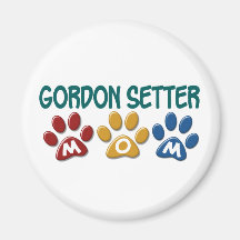 GORDON SETTER Mom Paw Print 1 Refrigerator Magnet