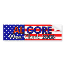 Gore/Clark 2008 Bumper Stickers