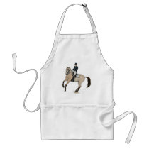 Gorgeous Buckskin Dressage Horse Art Aprons