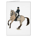 Gorgeous Buckskin Dressage Horse Art cards