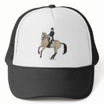 Gorgeous Buckskin Dressage Horse Art Trucker Hats