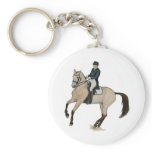 Gorgeous Buckskin Dressage Horse Art keychains