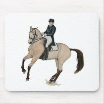 Gorgeous Buckskin Dressage Horse Art Mousepads