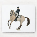 Gorgeous Buckskin Dressage Horse Art mousepads