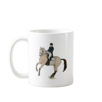 Gorgeous Buckskin Dressage Horse Art Coffee Mug