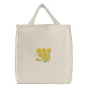 Gorgeous Daffodil Customizable Embroidered Tote embroidered bags