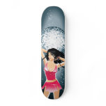 Gorgeous Dancing Girl & Disco Glitter Ball Skate Board Decks