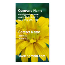 Gorgeous False Sunflower Business Cards