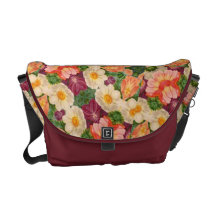 Gorgeous Floral Abstract Messenger Bag