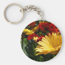 Gorgeous Gerbers Keychains