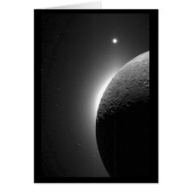 Gorgeous NASA image, the Moon lit by Earth-shine Greeting Card