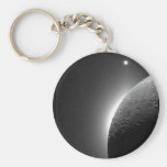 Gorgeous NASA image, the Moon lit by Earth-shine Key Chains