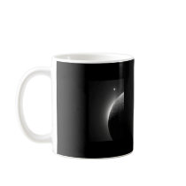Gorgeous NASA image, the Moon lit by Earth-shine Mug