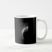 Gorgeous NASA image, the Moon lit by Earth-shine Mug