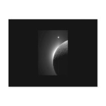 Gorgeous NASA image, the Moon lit by Earth-shine Post Card