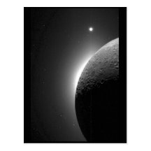 Gorgeous NASA image, the Moon lit by Earth-shine Postcards