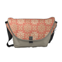 Gorgeous Peaches and Cream Floral Abstract Commuter Bags