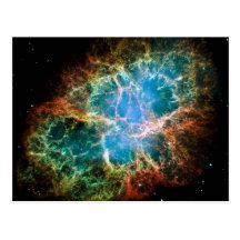 Gorgeous Photo of the Crab Nebula Post Card