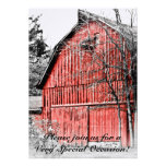 Gorgeous Red Barn Custom Announcements