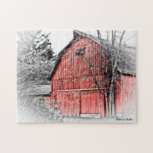 Gorgeous Red Barn Jigsaw Puzzles