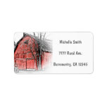 Gorgeous Red Barn Personalized Address Label