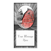 Gorgeous Red Barn Photo Cards