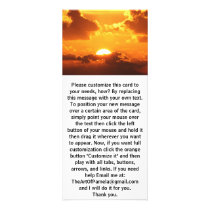 Gorgeous Sunset rack cards