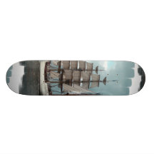 Gorgeous Tall Ship Skateboard