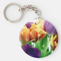 Gorgeous Tulips Bouquet Key Chains
