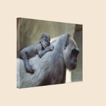 Gorilla Love Mom and Baby canvas prints