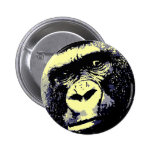 Gorilla Portrait Button
