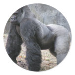 Gorilla Round Stickers