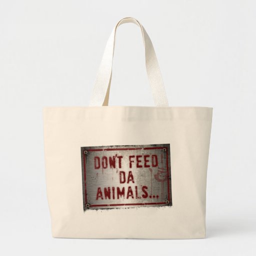 Gorilla Zoe Bag - Don't Feed Da Animals