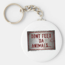 Gorilla Zoe Keychain - Don't Feed Da Animals