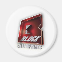 Gorilla Zoe Magnet - Block Enterprises Red