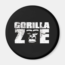 Gorilla Zoe Magnet - Logo