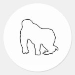 Gorilla Zoe Sticker - Gorilla Outline